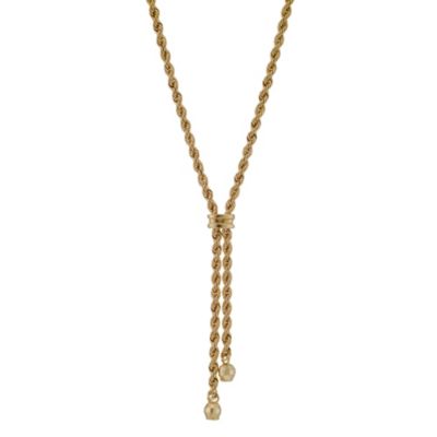 H Samuel 9ct Yellow Gold 17` Double Rope Necklace