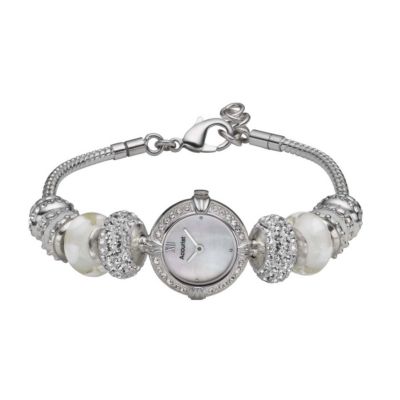 Charmed By Accurist White & Stone Set Bracelet Watch - Product number 8730652