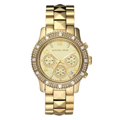 Michael Kors ladies' gold plated bracelet watch - Product number 8732248