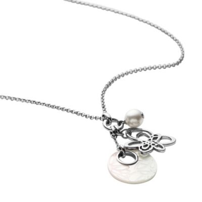 DKNY daisy mother of pearl necklace
