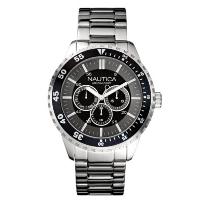 Nautica men's stainless steel bracelet chronograph watch - Product number 8734674