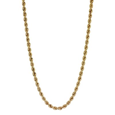 9ct Yellow Gold 20` Rope Necklace