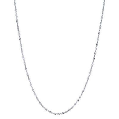9ct White Gold 18" Chain - Product number 8735255