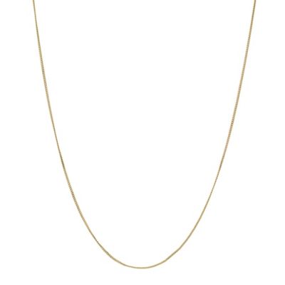 9ct Yellow Gold 18" Fine Curb Chain - Product number 8735271