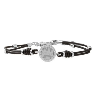 DKNY ladies' black leather bracelet - Product number 8742979