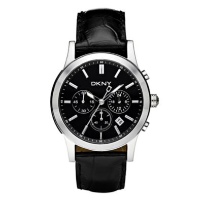 DKNY Men's Stainless Steel Black Strap Chronograph watch - Product number 8745846