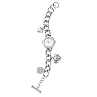 DKNY Ladies' Stainless Steel Charm Bracelet Watch - Product number 8745854