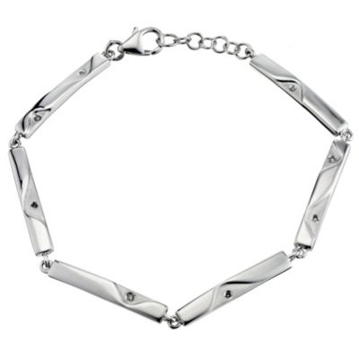 Hot Diamonds Sterling Silver Cascade Bracelet
