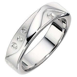 Sterling Silver Cascade Ring L