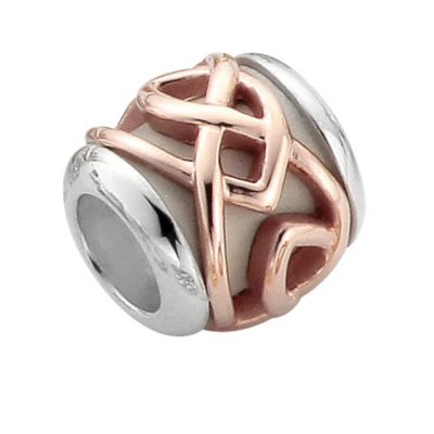 Clogau Gold Silver & Rose Gold Celtic Weave Bead - Product number 8746877