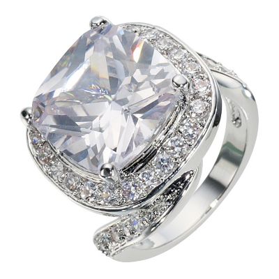 Clear Princess Ring- Size P - Product number 8747652