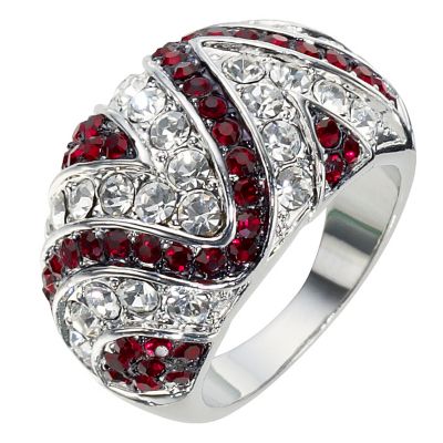 Red Clear Crystal Ring- Size P - Product number 8747725
