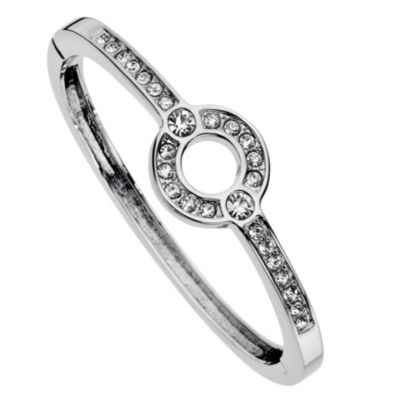Silver Hinged Circle Bangle - Product number 8747822