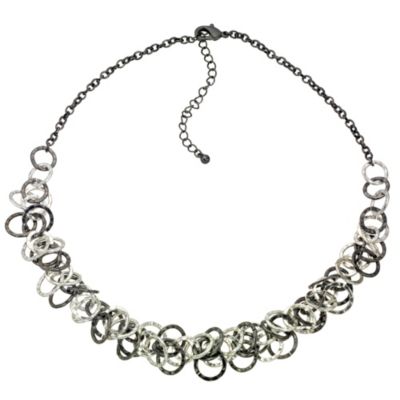 Gunmetal Looped Interlocking Necklace