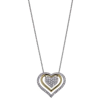 Gold Plated Crystal Multi Heart Pendant - Product number 8748209