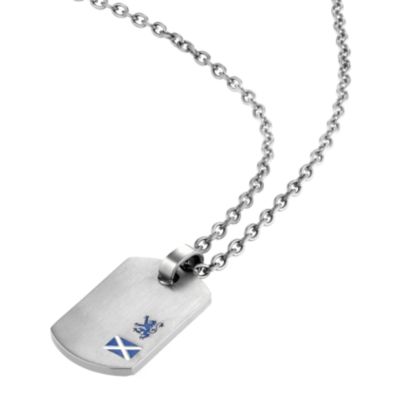 Titanium Scottish Lion and St Andrew Cross Dog Tag - Product number 8780587