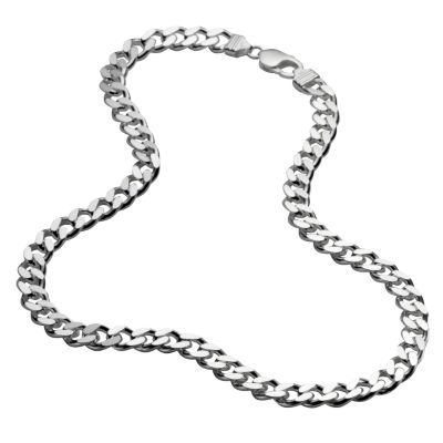 Men's sterling silver curb chain - Product number 8787417