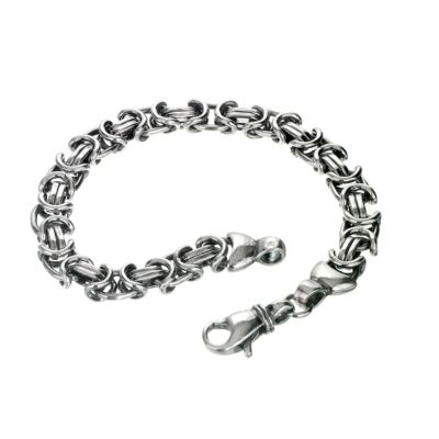 Men's oxidised sterling silver bracelet - Product number 8787425