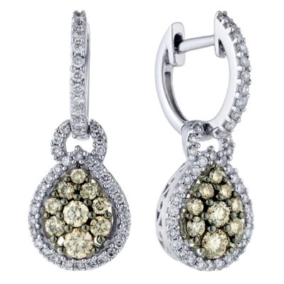 LeVian 14CT Gold One Carat Chocolate Diamond Earrings - Product number 8790000
