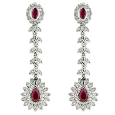 Sattva 18ct White Gold 1/2 Carat Diamond Earrings at H. Samuel