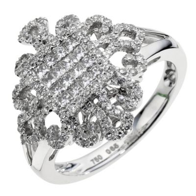 Sattva 18ct White Gold 0.66 Carat Diamond Ring - Product number 8791279