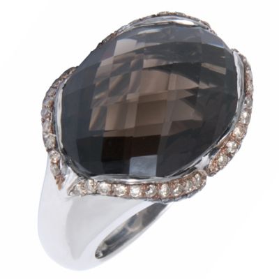 Amanda Wakeley silver smoky quartz 