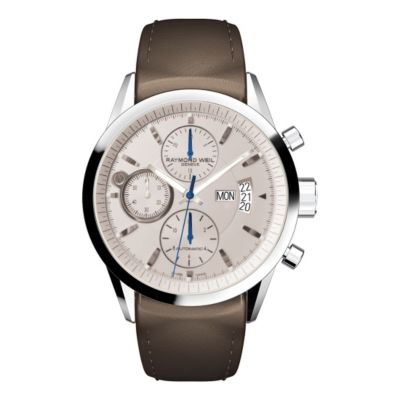 Raymond Weil taupe strap chronograph watch - Product number 8808015