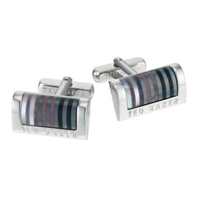 Ted Baker pink logo cufflinks - Product number 8817359