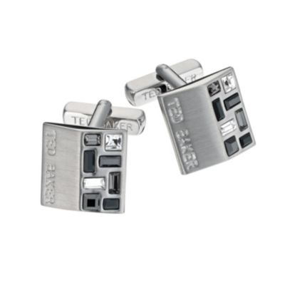 Ted Baker men's grey crystal cufflinks - Product number 8817480