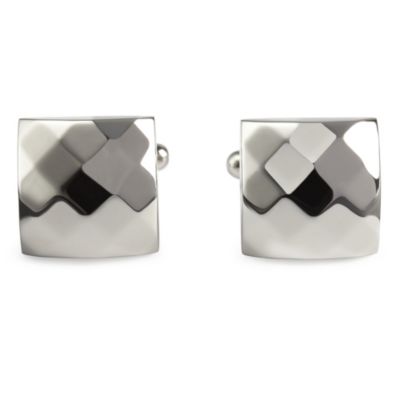 Simon Carter men's stainless steel facet cufflinks - Product number 8820384