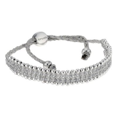 Truth Silver & White Friendship Bracelet - Product number 8820988
