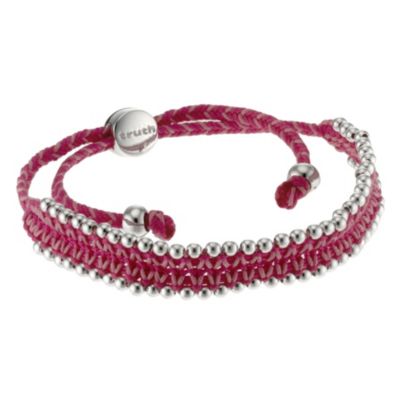 Truth Silver & Pink Mix Friendship Bracelet - Product number 8820996