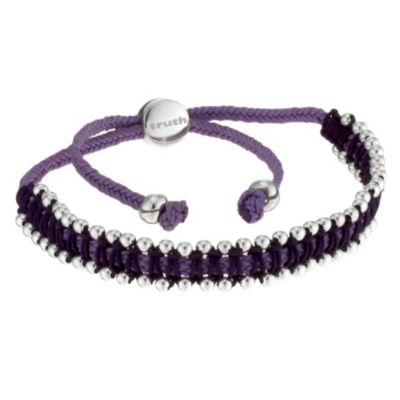 Truth Silver & Purple Friendship Bracelet - Product number 8821046