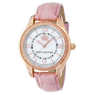 Juicy Couture ladies' stone set pink strap watch - Product number 8821690