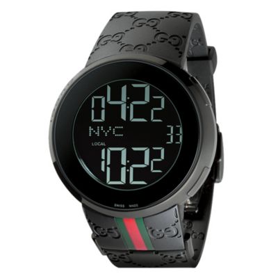 Gucci men's black PVD digital watch - Product number 8822298
