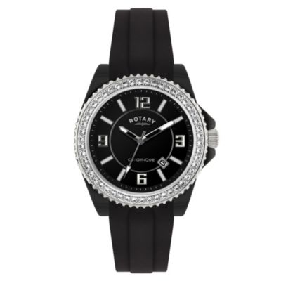 Rotary Ceramique Black Bracelet Watch