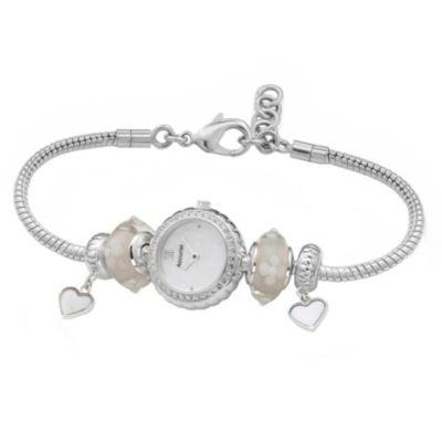 Accurist Ladies' Silver Charmed Bracelet Watch - Product number 8831629