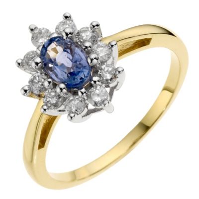 18ct yellow gold Sri Lankan Sapphire 