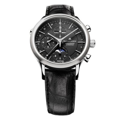 Maurice Lacroix men's black strap watch - Product number 8834296