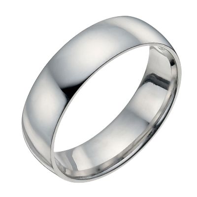 Men's 6mm extra heavy plain palladium court ring - Product number 8835772