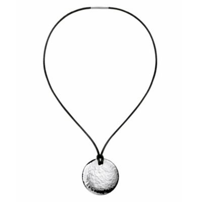 Calvin Klein silver hammered disc pendant - Product number 8836566