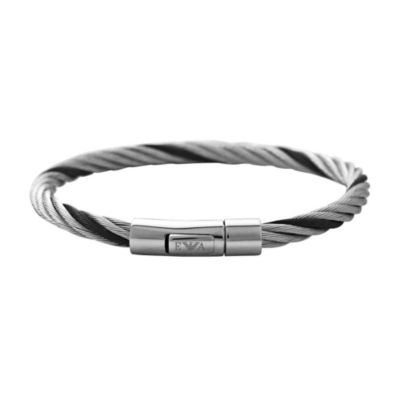 Emporio Armani men's stainless steel & ion plated bracelet - Product number 8845786