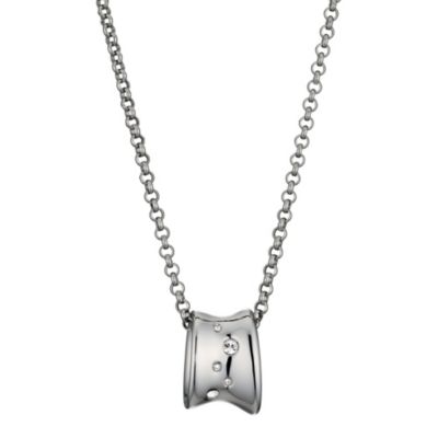 DKNY Sculptured Crystal Stainless Steel Necklace - Product number 8845964