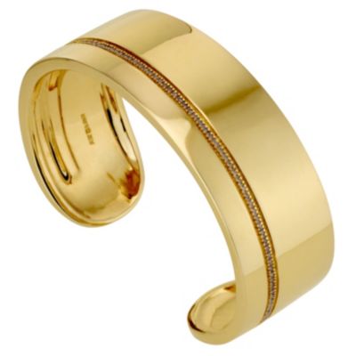 Amanda Wakeley silver & gold plated diamond small bangle - Product number 8846596