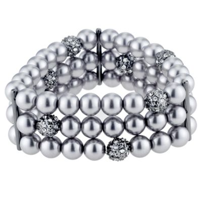 Fiorelli Simulated Pearl & Crystal Bracelet - Product number 8848599