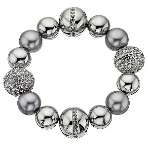 Fiorelli Simulated Pearl & Crystal Bead Bracelet