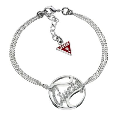Guess Adjustable Silver Plated Mini Station Bracelet - Product number 8852804