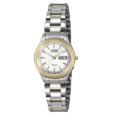 Exclusive Citizen Eco Drive Ladies' Two Tone Bracelet Watch - Product number 8858373