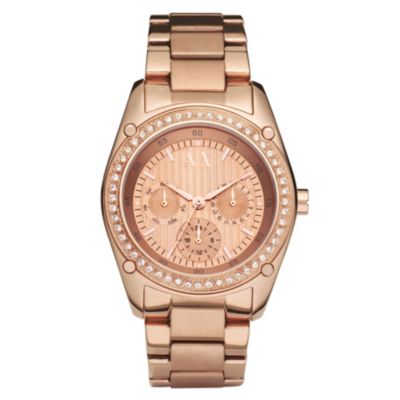 Ladies' Armani Exchange Rose Bracelet Watch - Product number 8863253