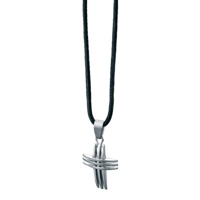 Fred Bennett Black cord and Cross Pendant - Product number 8866422